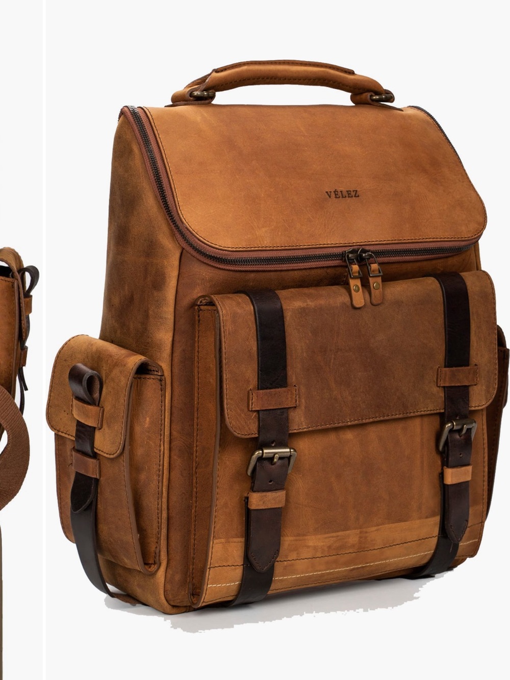 Vélez Archaeology Backpack in vintage leather
